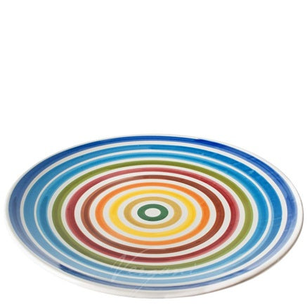 Assiette en terre cuite Arcobaleno grande 30 cm Muraglia