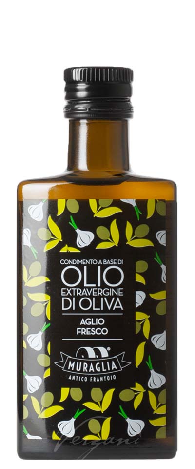 Extra virgin olive oil di Oliva Muraglia flavored AGLIO 20cl