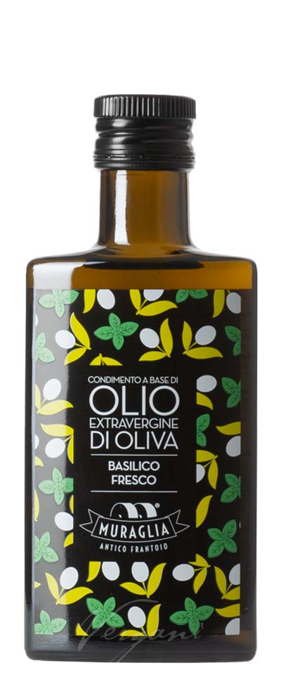 Olivenöl extra vergine di Oliva Muraglia aromatisiert BASILICO 20cl