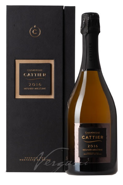 Champagne Brut Millésime Meunier Premier Cru Cattier 75cl avec coffret individuel