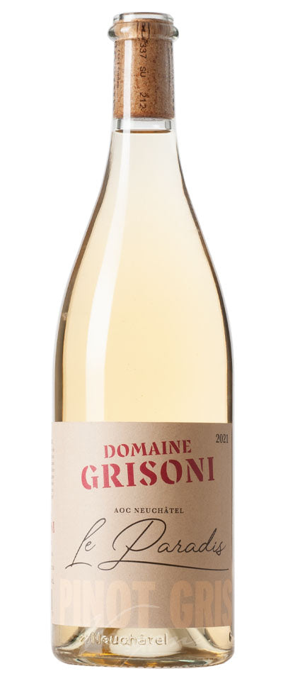 Pinot Gris Le Paradis Neuchâtel AOC Domaine Grisoni 75cl