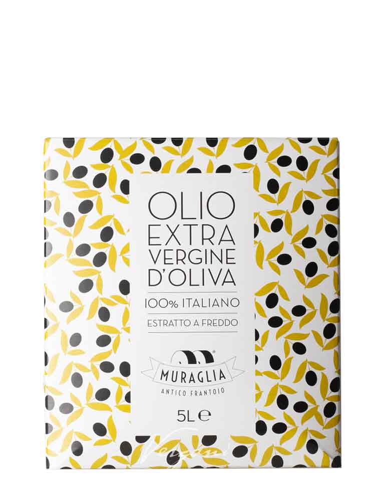 Extra virgin olive oil d'Oliva *Fruttato Intenso* Muraglia 5 liter refill BagInBox